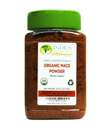 Indus Organics Mace Powder, 8 Oz Jar, Premium Grade, High Purity, Freshly Packed 8 Oz Powder