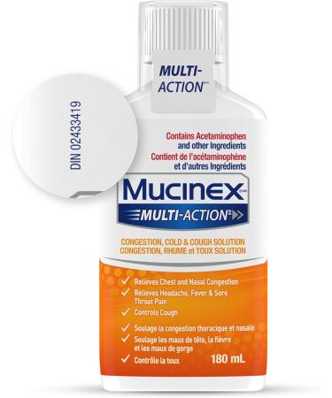 Mucinex Multi Action Liquid - Congestion Cold & Cough Solution - Buy Online on SooperMarket.com