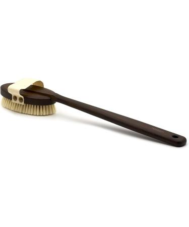 Fendrihan Boar Bristle Thermowood Bath Brush - Long Handle - Made in Germany - Buy Online on SooperMarket.com