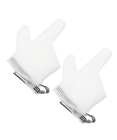 KOMBIUDA 1 Pair Anti-Eating Gloves Baby Mits Kids Gloves Infant Stop Sucking Finger Gloves Baby Stop Thumb Gloves Baby Stop Thumb Sucking Kit White Child Anti-Eating Hands Orthotics Nylon White 12x7cm