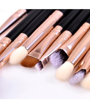 20-Piece Black Makeup Brush Set - Professional Beauty Tools for Foundation Eyeshadow & Powder | Perfect for Flawless Makeup Application - Buy Online on SooperMarket.com