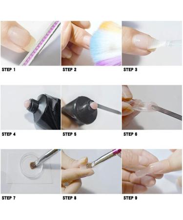 Joyeee Professional Nail Extension Gel Kit 30ml 9 Colours Poly Nail Gel Acrylic Nail Builder Enhancement Crystal Gel Set for Nail Art Design Gel Nail Starter Kit for Beginners and Nail Technician #6 - Buy Online on SooperMarket.com