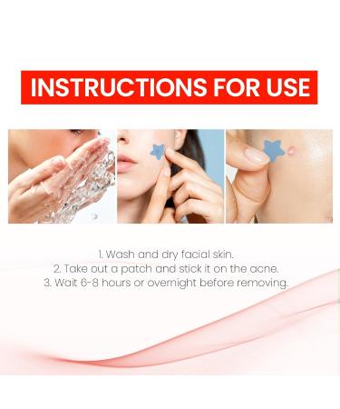 200 Star Shaped Pimple Patches - Hydrocolloid Acne Spot Cover Stickers for Effective Skin Care | International Shipping Available - Buy Online on SooperMarket.com