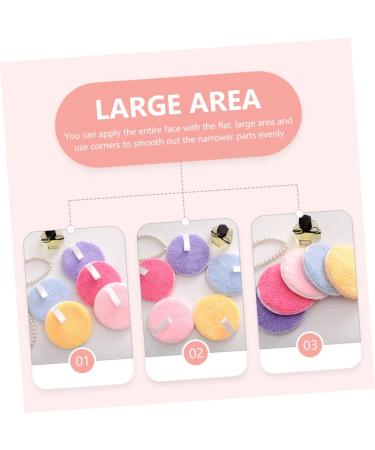5pcs Round Cleansing Pads Puff Cosmetics Pad Girl Cosmetic Tool Woman Makeup Accessory Face Washing Pad Small Makeup Pad Makeup Tool Girl Makeup Pad Simple Rounded Makeup Pad/2071 12x12cm - Buy Online on SooperMarket.com