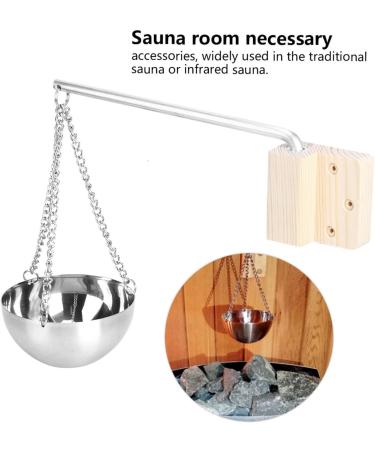 Sauna Oil Holder Sauna Aromatherapy Oil Holder Sauna Oil Cup Essential Oil Fragrance Diffuser Bowl Stainless Steel Sauna Bowl Spa Sauna Room Accessories for Sauna and Spa - Buy Online on SooperMarket.com