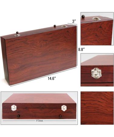148 Piece Deluxe Art Set with Wooden Case - Professional Artist Drawing & Painting Kit for Kids, Teens, and Adults - Buy Online on SooperMarket.com