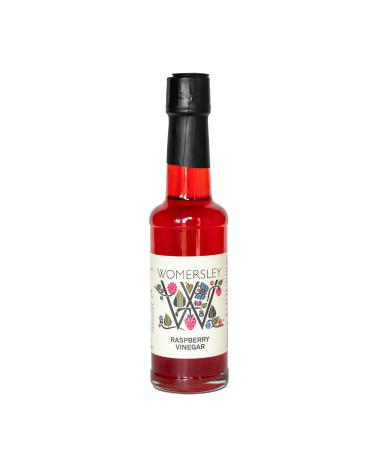 Womersley Vinegars fine fruit vinegar for cooking and recipes - Raspberry Vinegar (3 x 150ml bottles)