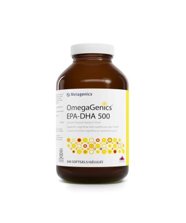 OmegaGenics EPA-DHA 500 - Lemon Flavor - 240 Softgels