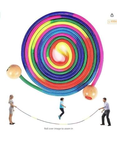 Yangun 5m Rainbow Jump Rope for Kids Perfect for Multiplayer Fun & Group Sports - Buy Online on SooperMarket.com