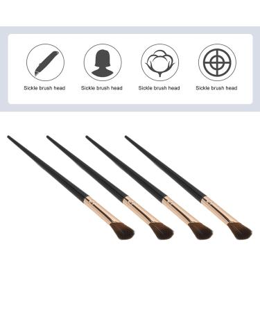 10pcs Nose Shadow Brush Set - Soft Sickle Shaped Brushes for Precision Makeup Application - Buy Online on SooperMarket.com