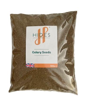 Hides Fine Foods - Celery Seeds 500g - GMO Free - Suitable for Vegetarians - Spice Staple - French Cooking - European cuisine - Cajun-inspired dishes