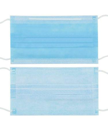 Shatchi Disposable Facial Mask with Ear Loop 3-Ply Blue (Pack of 100) - Buy Online on SooperMarket.com