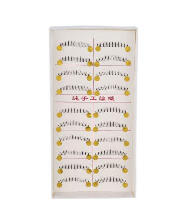 Hundnsney 10 Pairs Makeup Natural Lower Bottom Black False Eyelashes Clear Band