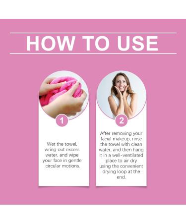 Teksome Facial Cleansing Towel Comfortable Soft Makeup Removal Towel - Makeup Remover Face Cloth Light Weight Face Cleansing Towel for Daily Use Dating - Buy Online on SooperMarket.com