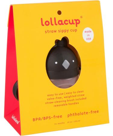 Lollaland Weighted Straw Sippy Cup | Lollacup - Best Sippy Cup for Toddlers | Shark Tank Product | Bottle Transition Cup for Baby and Toddler - Black - Buy Online on SooperMarket.com