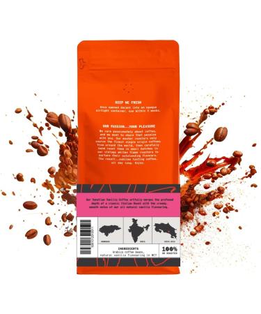 Italian Vanilla Flavoured Ground Coffee 227g Bag - Arabica Dark Roast with Chocolate & Vanilla Notes - Single Origin Omni Grind - Fresh Coffee by We Are Coffee Co - Buy Online on SooperMarket.com