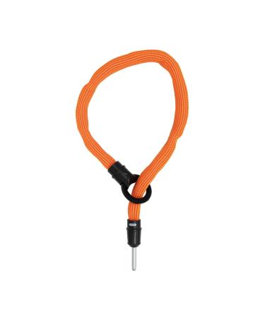 ABUS frame lock chain Ivytex Adaptor Chain 6KS - Bicycle lock with dirt and moisture -repellent cover - 6 mm thick chain 130 cm orange (sparkling orange)