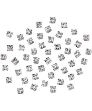 Unique Square Pointed Bottom Rhinestones For Nail Decoration Eye Catching Nail Accessories Square Pointed Bottom Rhinestones White Small - Buy Online on SooperMarket.com