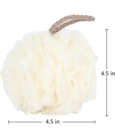 Fu Store 4-Pack Bath Sponges Shower Loofahs 50g Mesh Balls - Body Wash Accessories for Men and Women - 4 Solid Colors - Buy Online on SooperMarket.com