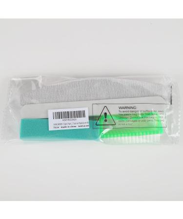 FANDAMEI 12pcs Nail Files Set with Cuticle Nipper, Buffer, Pusher, Brush - Manicure Kit Green - Buy Online on SooperMarket.com