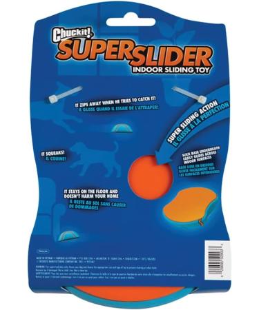 Chuckit! Indoor Super Slider Dog Fetch Toy with Squeaker for Interactive Play - Buy Online on SooperMarket.com