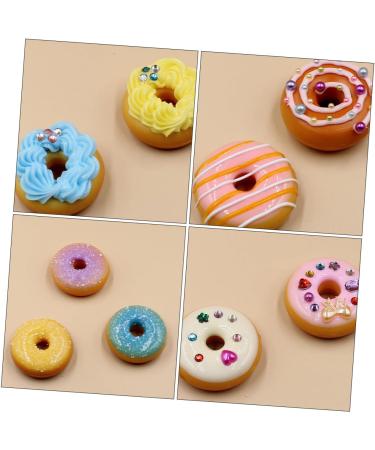 Uonlytech 20 Pcs Donut Decoration Blush Decor Bling Decor Lovely Ornament Child Accessories Earth Tones - Buy Online on SooperMarket.com
