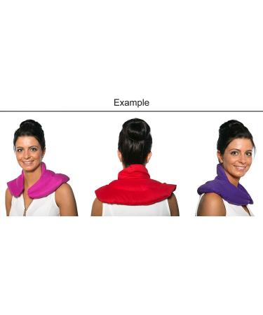 Cozy Neck Pillow with Stand-Up Collar - Pink Grape Seed Heat Pad for Ultimate Comfort - Buy Online on SooperMarket.com