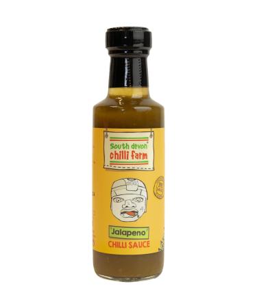 South Devon Chilli Farm Jalape o Chilli Sauce | Made from Fresh Jalape o Chillies - Distinctive Lemon-Flavour of Jalape os Heat Rating: 5/10-100ml Bottle (Single)