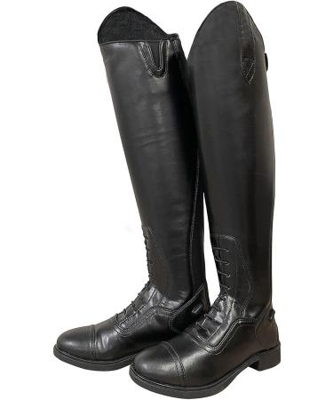 BasEQ Womens Suzi Synthetic Tall Field Boots - Size 10 in Black | One Stop Equine Shop - Buy Online on SooperMarket.com