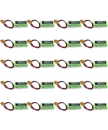 (Pack of 20) 1800mAh CR17335SE-R 3V Battery Replacement for SANYO with Plug