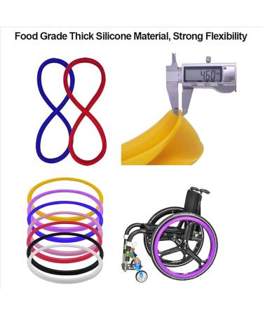 Wheelchair Push Rim Covers 24 inch/22 inch Wheelchair Push Rim Covers Non-Slip Wear-Resistant Hand Push Cover Silicone Snare Push Ring Protective Cover(B 22 inch) 22 inch B - Buy Online on SooperMarket.com