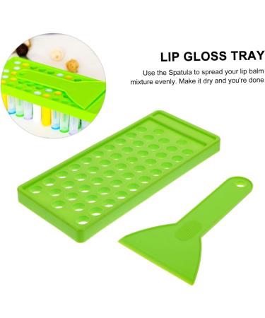 Mikinona Lip Balm Base Lip Balm Holder 50 Lipstick Filling Mold Crafting Supplies Plastic Manual Lip Gloss Making Kit Lipstick Filling Tray - Buy Online on SooperMarket.com