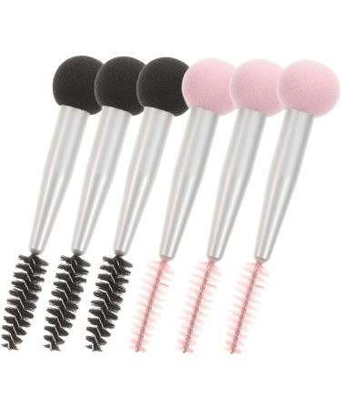 Baluue 12 Pcs Sponge Makeup Brush Makeup Sponge Eyebrow Sponge Brush Make up Sponge Mascara Aluminum Tube - Buy Online on SooperMarket.com