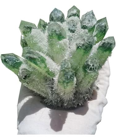 Stone Crafts Green Ghost Phantom Quartz Crystal Cluster Specimen kaixun (Size : 500-600g) - Buy Online on SooperMarket.com