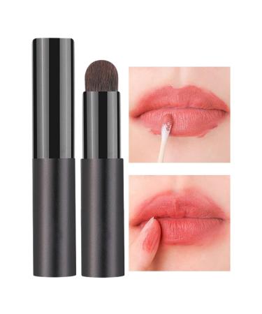 Wontool Lip Brush for Lipstick | Professional Makeup Brush with Lid - Makeup Applicator Beauty Tool Portable Brush for Lip Gloss Eyeshadow Lip Cream