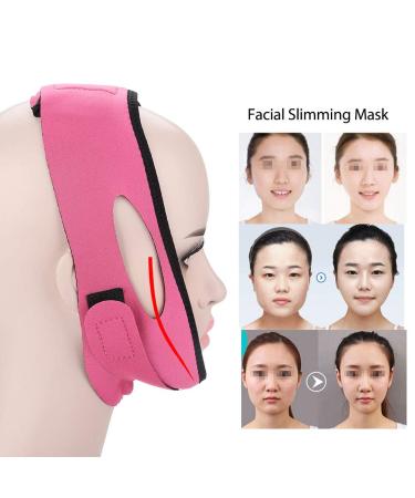 Naroote Face Tape - Double Chin Reducer & Slimming Mask for Facial Care | Rose Red Face Slimming Bandages - Buy Online on SooperMarket.com