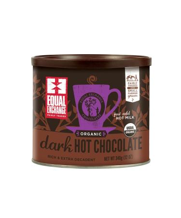 Equal Exchange Organic Dark Hot Chocolate, 12 Ounce Dark Chocolate 12 Ounce (Pack of 1)