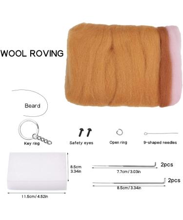 QMNNMA Animals Needle Felting Kit - DIY Wool Felt Set with Tools & Instructions - Buy Online on SooperMarket.com