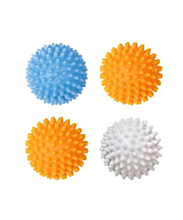 Laundry drying balls (reusable) - environmentally friendly fabric softener alternatives for softening and anti wrinkle laundry with fluff