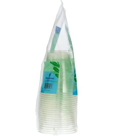 Repurpose Compostable 12 oz Clear Cold Cups - 20 Eco-Friendly Party Cups - Buy Online on SooperMarket.com