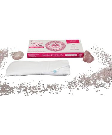 VYV Wellness Rose Eye Pillow for Yoga Meditation - Rose Quartz Crystal Infused for Passion, Attraction & Chakra Work - Buy Online on SooperMarket.com
