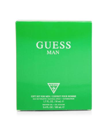 GUESS Man Eau de Toilette 2 Piece Travel Set - Cologne Spray 1.7 Fl. Oz. & Shower Gel 3.4 Fl. Oz. 5.1 Fl Oz (Pack of 1) - Buy Online on SooperMarket.com