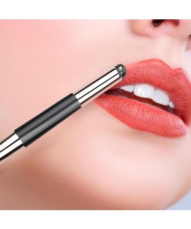 Veeteah Lipstick Applicator - Reusable Lip Gloss Applicator - Multi-purpose Lipstick Gloss Makeup Brush Tool Soft Double-Head Lip Oil Brush with Lid for Women and Girls Black - Buy Online on SooperMarket.com