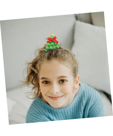 ABOOFAN 2 Pairs Christmas Tree Barrette Christmas Tree Hair Clips Kids Tiara Mini Santa Hats Christmas Hair Clip Hair Barrettes for Girls Mini Tiara Xmas Hairpin Baby Iron Antlers Filler - Buy Online on SooperMarket.com