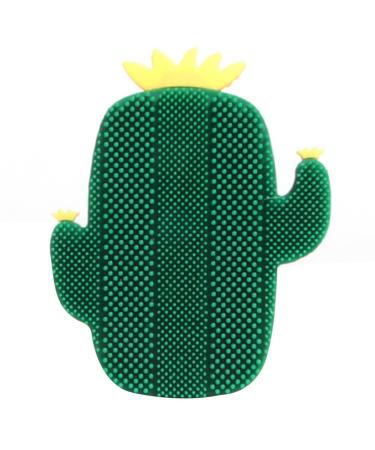 BOSREROY Cleanser Manual Face Small Professional Portable Silicone Cactus Scrubber Facial Brush Cleansing Reusable