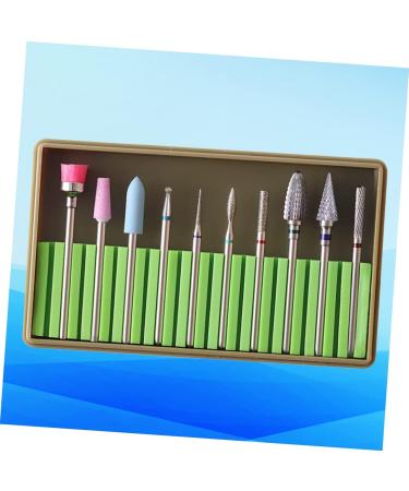 Beavorty 2 Sets nails kits Manicure sand tool nail file electric nail file bits Diamond Nail Bit tungsten carbide nail drill Nail Art supplies nail bits nail drill bits pedicure suite 5x1cmx2pcs Greenx2pcs - Buy Online on SooperMarket.com