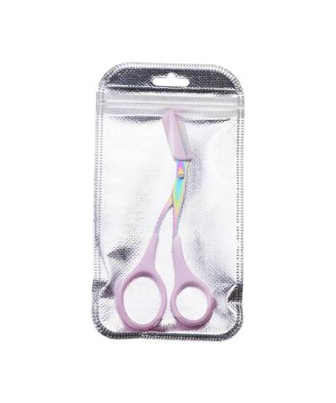 Harayaa 4x Eyebrow Scissors with Comb - Precision Trimmer for Perfect Eyebrow Shaping | Durable Pink Personal Care Accessories - Buy Online on SooperMarket.com