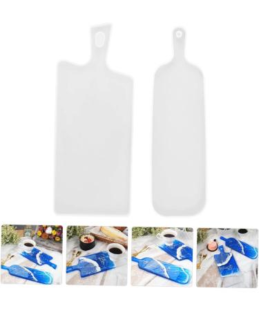 STOBOK 2Pcs handle tray mold paddle silicone mold tray molds for epoxy silicone tray rack - Buy Online on SooperMarket.com