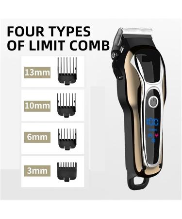 Hair Clippers Kit Cordless - Dual Voltage Beard Trimmer for Men with Rechargeable Battery & Digital Display | KM-1990 - International Shipping Available - Buy Online on SooperMarket.com
