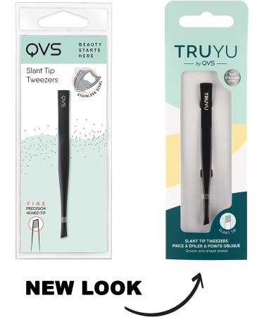 QVS Slant Tip Tweezers - Precision Beauty Tool, 0.3 Ounce - Buy Online on SooperMarket.com